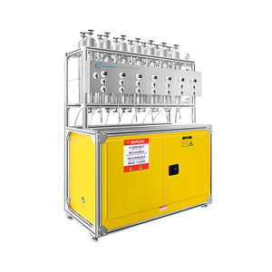 Улы заттармен қауіпті материалдармен жұмыс істейтін химиялық зертханалық химиялық синтез үшін еріткіштерді тазарту